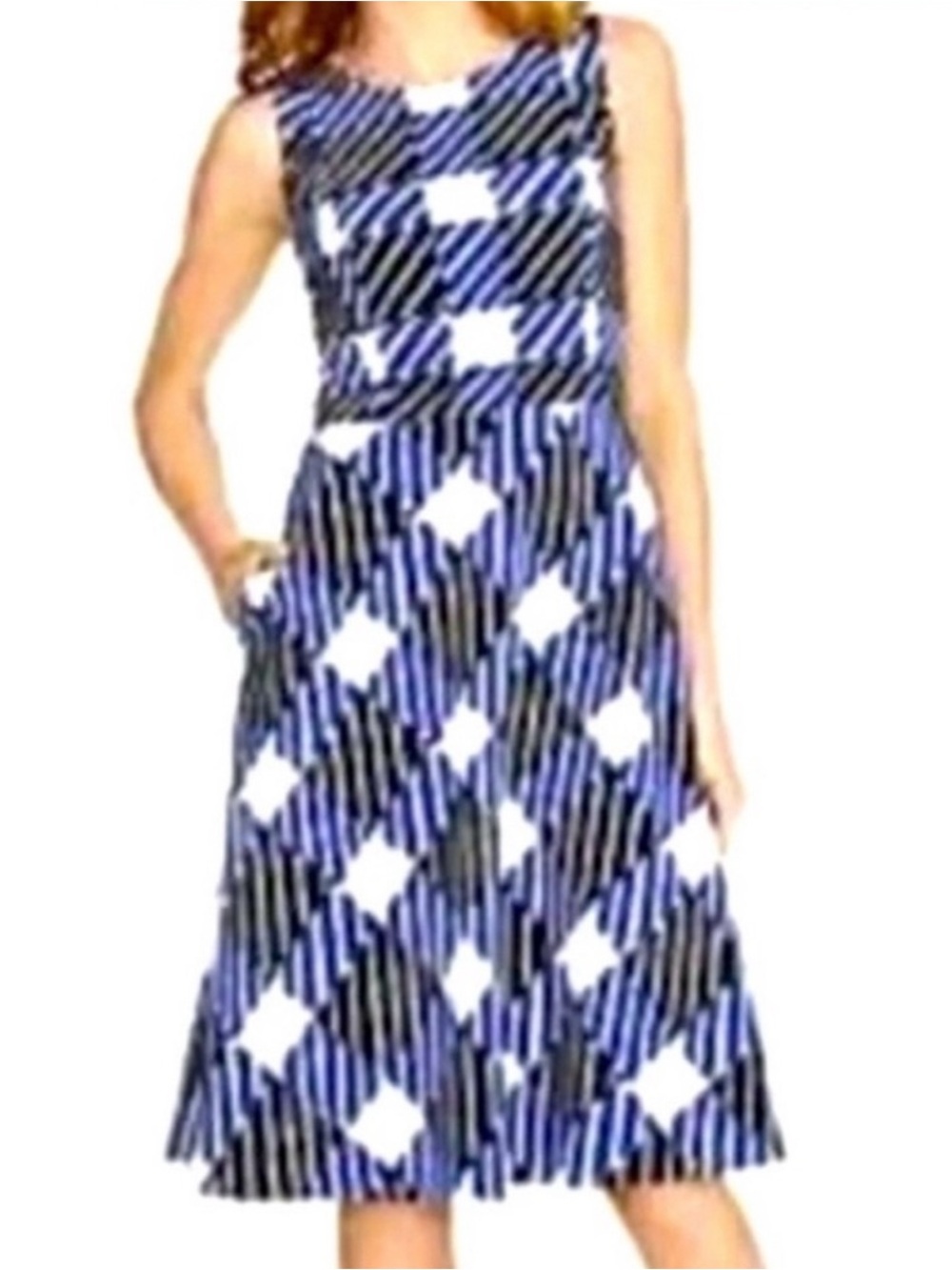 Talbots Large Gingham Print
Sleeveless Dress